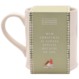 The Seasonal Gift Co. Robin Mum Mug - Size: 10 x 14 x 9cm - White - Wilko - thumbnail 3