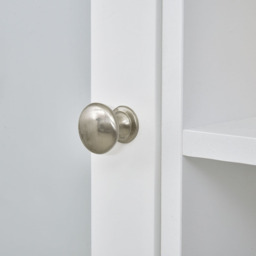 Kleankin Single Door Small Mirror Bathroom Cabinet - Size: 60 x 18 x 63cm - White - Wilko - thumbnail 5