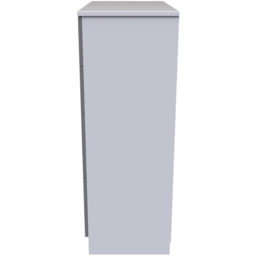 Crowndale Contrast 4 Drawer Dusk Grey and White Deep Chest of Drawers Ready Assembled - Dusk Grey & White - Wilko - thumbnail 3