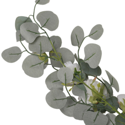 Living and Home Green and White Rose Eucalyptus Artificial Vine Garland 185cm - Size: 10 x 185 x 10cm - Wilko - thumbnail 6