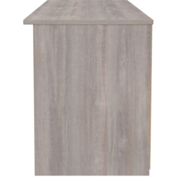 Crowndale Milan Single Drawer 5 Shelf Grey Gloss and Grey Oak Wide TV Unit Ready Assembled - Size: 50 x 144 x 39cm - Grey Gloss & Grey Oak - Wilko - thumbnail 7