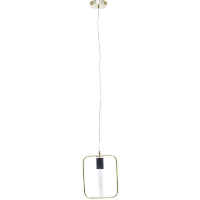 Premier Housewares Lavis Black and Gold Finish Pendant Light - Size: 20 x 5 x 150cm - Wilko - image 1