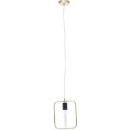 Premier Housewares Lavis Black and Gold Finish Pendant Light - Size: 20 x 5 x 150cm - Wilko - thumbnail 1