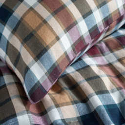 The Lyndon Company Super King Size Newbury Check Duvet Set - Multi - Wilko - thumbnail 3