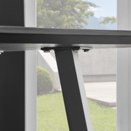 Furniturebox Copeland Cesano Marble Effect 4 Seater Dining Set White Mustard and Black - Yellow - Wilko - thumbnail 7