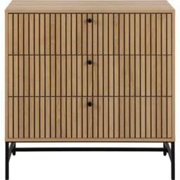 Florence Albany 3 Drawer Oak Chest of Drawers - Multi - Furniture To Go - Wilko - thumbnail 4