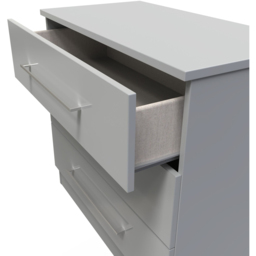 Crowndale Worcester 3 Drawer Uniform Grey and Dusk Grey Chest Ready Assembled - Wilko - thumbnail 7