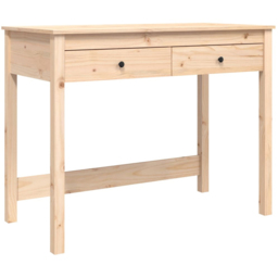 vidaXL 2 Drawer Computer Desk Brown - Size: 78 x 100 x 50cm - Wilko - thumbnail 3