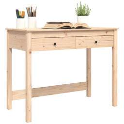 vidaXL 2 Drawer Computer Desk Brown - Size: 78 x 100 x 50cm - Wilko - thumbnail 4