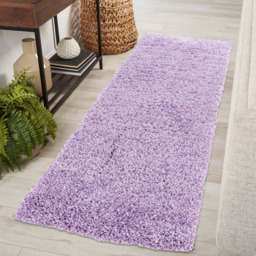 Desire Rugs Oxford Lilac Plain Shaggy Rug 60 x 110cm - Wilko - thumbnail 6