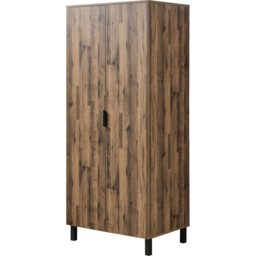 Hampshire 2 Door Oak Double Wardrobe - Brown - Wilko - thumbnail 5