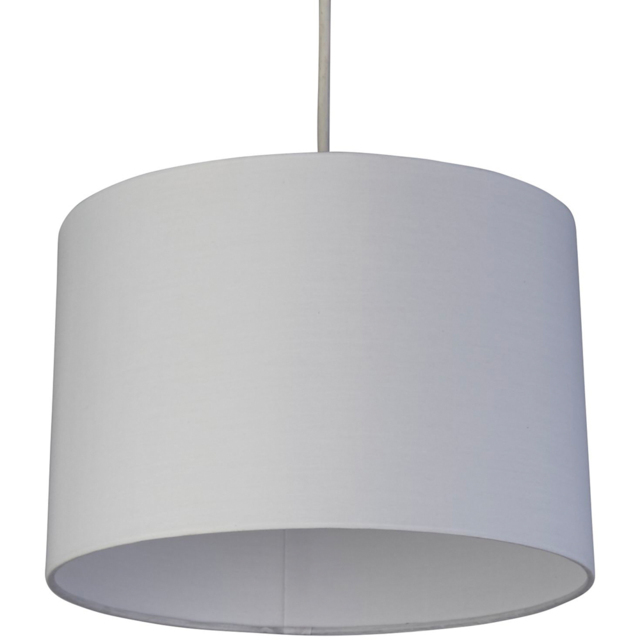 Lighting Collection Kaia White Drum Ceiling Shade - Size: 20 x 30 x 30cm - Wilko - image 1