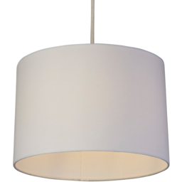 Lighting Collection Kaia White Drum Ceiling Shade - Size: 20 x 30 x 30cm - Wilko - thumbnail 4