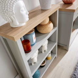 Home Source Avon 3 Tier Grey Bookcase Storage Unit - Size: 87 x 22.5 x 70cm - Wilko - thumbnail 5