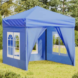 vidaXL 2 x 2m Blue Party Tent with Sidewalls - Wilko