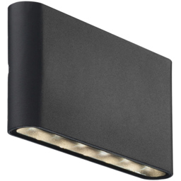 Nordlux Kinver Black Outdoor Wall Light - Size: 9 x 17.5 x 9cm - Wilko