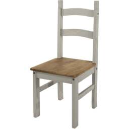 Core Products Corona Set of 2 Grey and Pine Dining Chair - Wilko - thumbnail 5