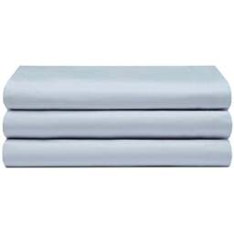 Serene Super King Duck Egg Flat Bed Sheet - Blue - Wilko