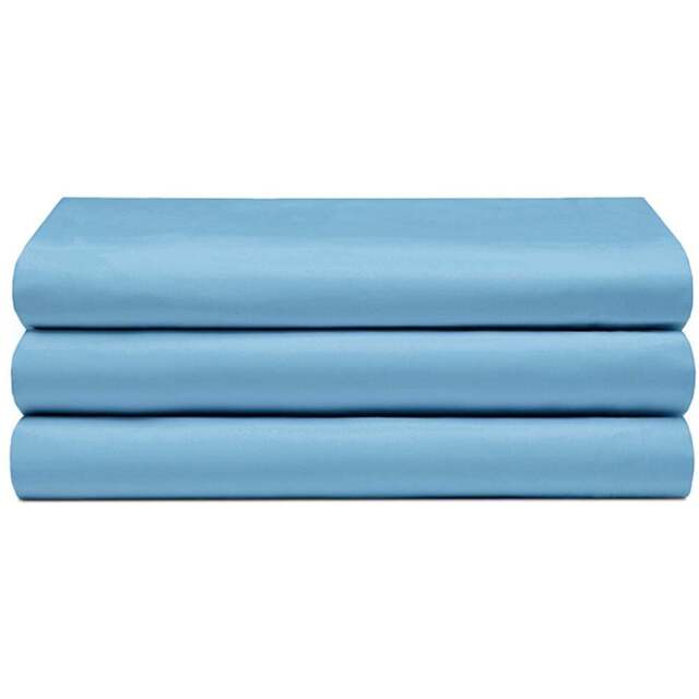 Serene Super King Sky Blue Flat Bed Sheet - Wilko - image 1