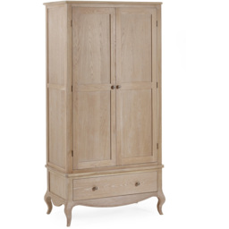 Julian Bowen Camille 2 Door Single Drawer Combination Wardrobe - Size: 2 Door, Single Drawer - Brown - Wilko - thumbnail 3