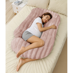 Velosso Blush Jumbo Cord Maternity Pillow 135 x 75cm - Size: 135 x 75 x 1cm - Wilko - thumbnail 3