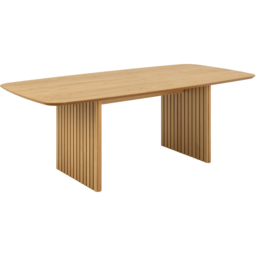 Florence Christo Rectangular 8 Seater Dining Table Oak - Brown - Furniture To Go - Wilko - thumbnail 3