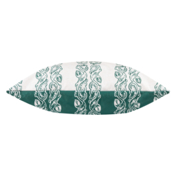 Paoletti Kalindi Teal Stripe Floral UV and Water Resistant Outdoor Cushion - Size: 55 x 55cm - Multi - Wilko - thumbnail 4