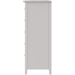 FWStyle Plama 5 Drawer White Ready Assembled Chest of Drawers - Wilko - thumbnail 6