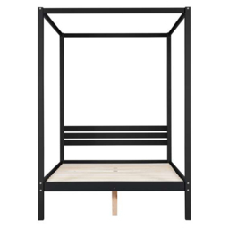 Mercia Double Black Four Poster Bed Frame - Birlea - Wilko - thumbnail 6