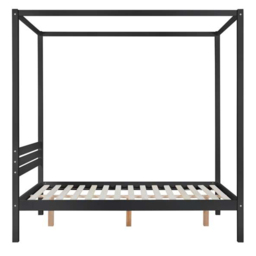 Mercia Double Black Four Poster Bed Frame - Birlea - Wilko - thumbnail 5