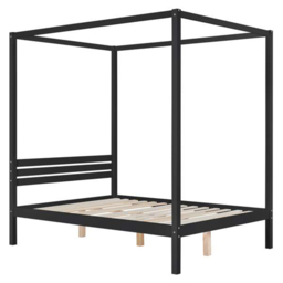 Mercia Double Black Four Poster Bed Frame - Birlea - Wilko - thumbnail 3