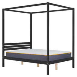 Mercia Double Black Four Poster Bed Frame - Birlea - Wilko - thumbnail 4