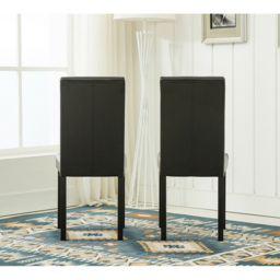 Set of 2 Black Faux Leather Dining Chair - MCC - Wilko - thumbnail 5