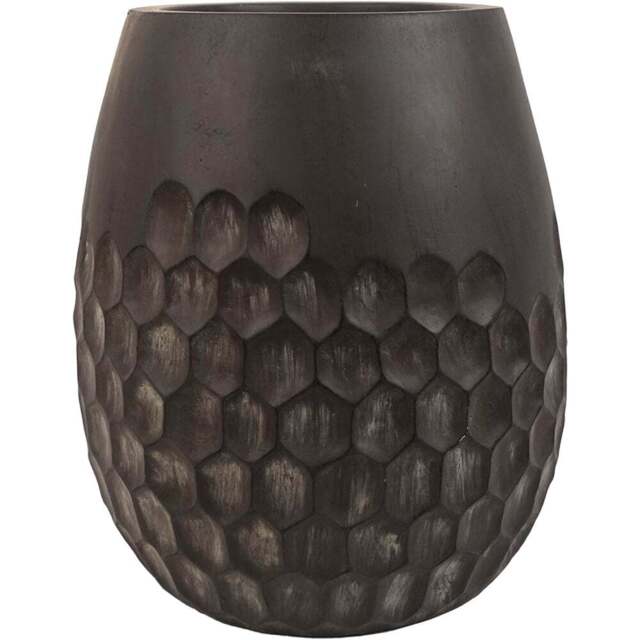 Leaf Grey Honeycomb Composite Planter 32 x 27cm - Size: 32 x 27 x 27cm - Wilko - image 1