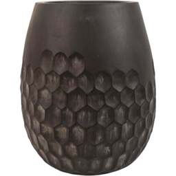 Leaf Grey Honeycomb Composite Planter 32 x 27cm - Size: 32 x 27 x 27cm - Wilko