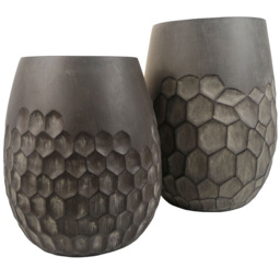 Leaf Grey Honeycomb Composite Planter 32 x 27cm - Size: 32 x 27 x 27cm - Wilko - thumbnail 5