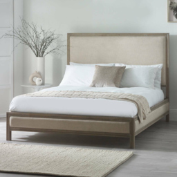 Julian Bowen Lucie Double Cream Upholstered Bed Frame - Wilko - thumbnail 1