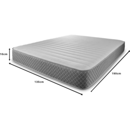 Starlight Beds Double Straight Line Hybrid Memory Foam and Spring Mattress - Grey - Wilko - thumbnail 7