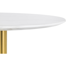 Julian Bowen Palermo Delaunay 4 Seater Round Dining Set White and Blue - Wilko - thumbnail 6