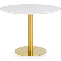 Julian Bowen Palermo Delaunay 4 Seater Round Dining Set White and Blue - Wilko - thumbnail 4