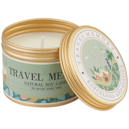 H&O Direct Fuzzy Kiwi Fruit Natural Soy Wax Scented Candle - Size: 5 x 6.5 x 6.5cm - Multi - Wilko - thumbnail 3