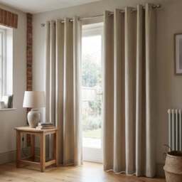 Taylor Blackout Eyelet Curtains - Natural/229cm - My - Wilko - thumbnail 6