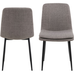 Florence Becca Set of 4 Light Brown Dining Chair - Furniture To Go - Wilko - thumbnail 3