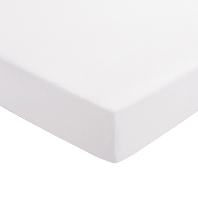 Helena Springfield Super King Size White Brushed Cotton Fitted Bed Sheet - Wilko - image 1