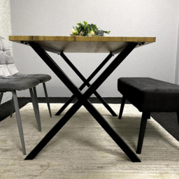 Kosy Koala 4 Seater Wood and Velvet Dining Bench Set Black and Grey - Multi - Portland - Wilko - thumbnail 7