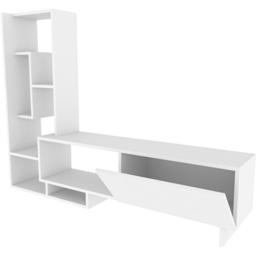 Decorotika Pega 6 Shelf White TV Unit - Size: 120 x 160 x 29.5cm - Wilko - thumbnail 5