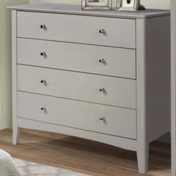 Como 4 Drawer Light Grey Chest of Drawers - Core Products - Wilko - thumbnail 1
