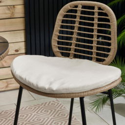 Furniturebox Rio Light Brown and Cream Rattan Outdoor Bar Set - Wilko - thumbnail 7