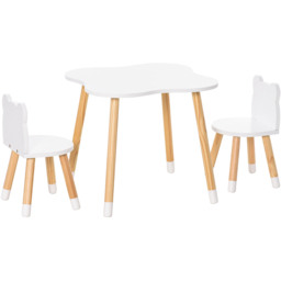 Tommy Toys 2 Seater White Bear Shaped Kids Table and Chair Set - Wilko - thumbnail 3