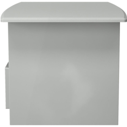 Crowndale Camden Single Drawer Single Shelf Grey Gloss and Dusk Grey Coffee Table Ready Assembled - Size: 50 x 93 x 59cm - Grey Gloss & Dusk Grey - Wi - thumbnail 4